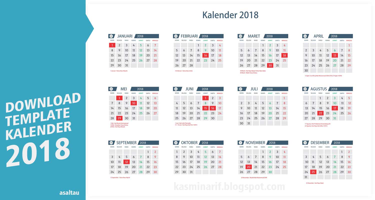 Download Desain  Template  Kalender  Tahun 2021 Asal Tau