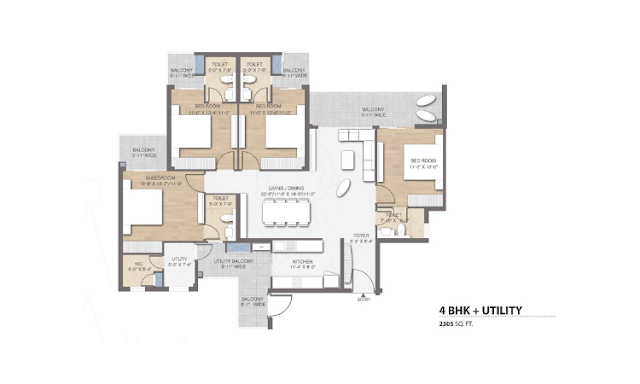 m3m crown floor plan