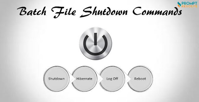 Set up a shutdown batch file