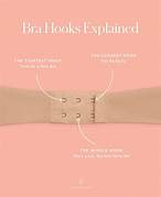 The back is stretched out. The back of a bra naturally stretches out over time. "When this happens, the hook system allows you to close your bra on a tighter position to get back the snug feeling of a band that fits your chest properly," says Josie-Anne Le Diouron, a bra expert at Empreinte.