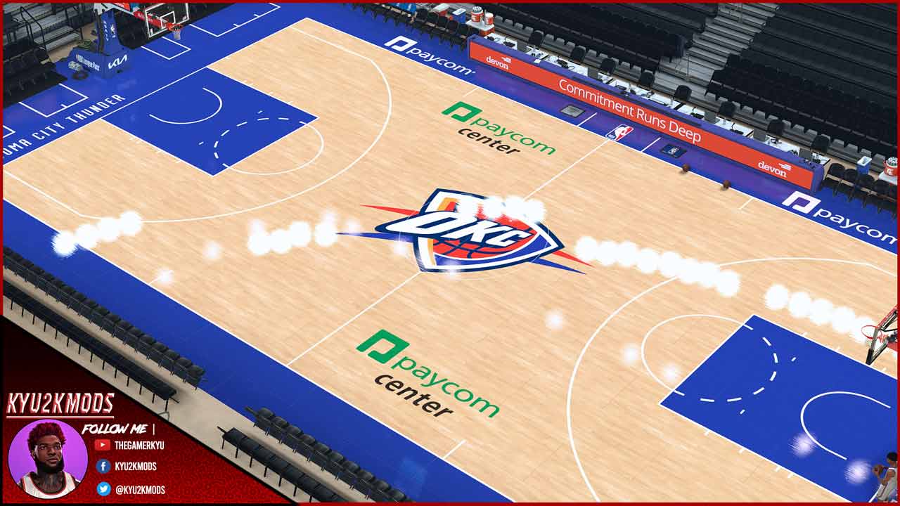 NBA 2K24 OKC 2024 Court