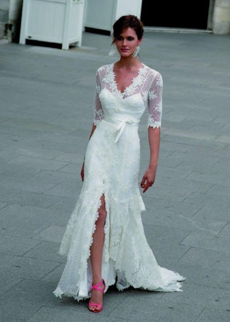 Casual Beach Wedding Dresses For Older Brides.