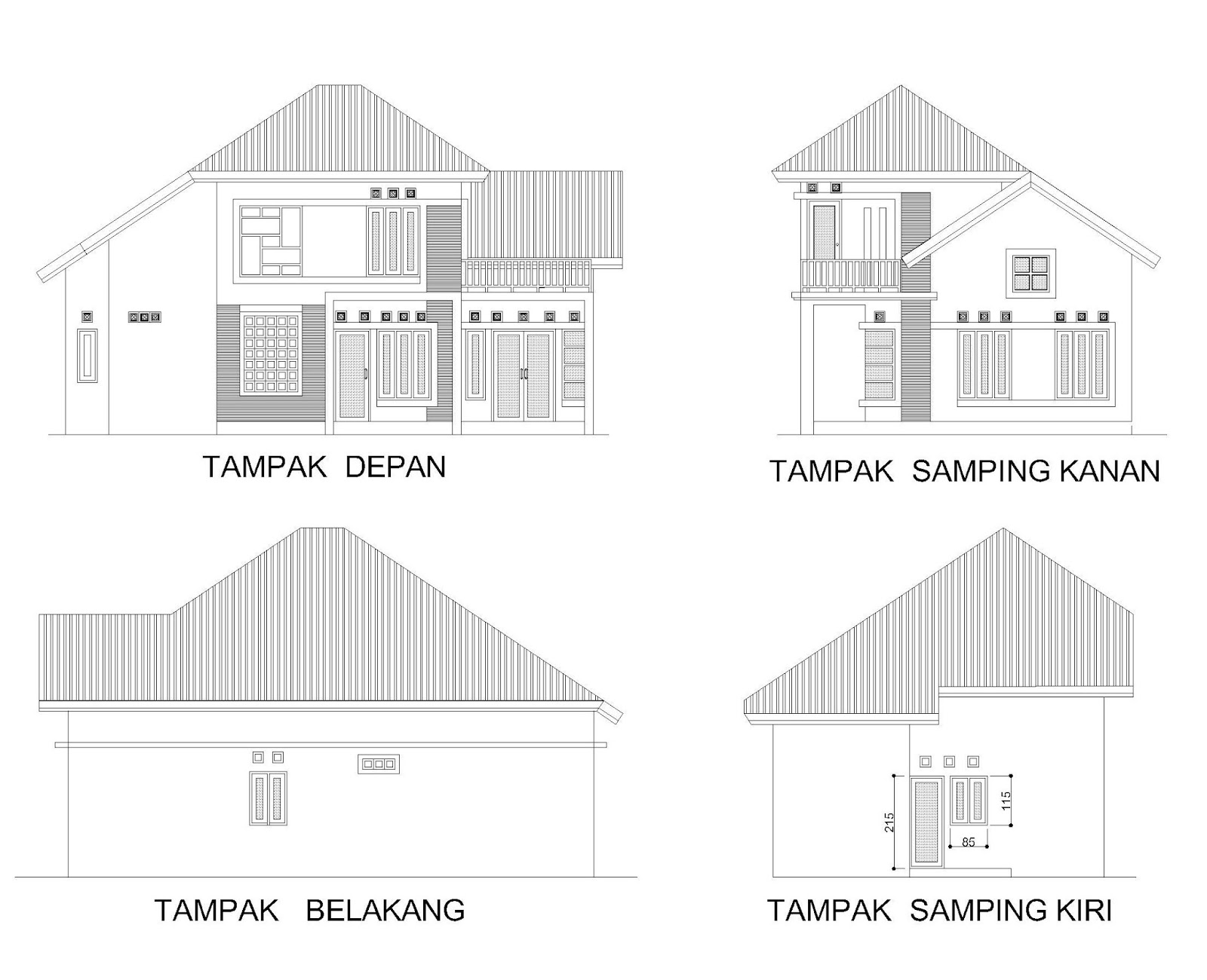 GAMBAR RUMAH  2  LANTAI 