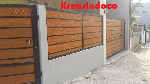  Pintu  Pagar Papan Grc Pengganti Papan Kayu Kuat Rapih 