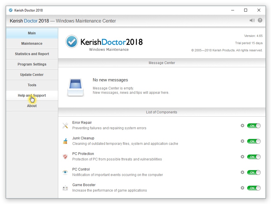 حل مشكلة الشاشة الزرقاء باستخدام برنامج Kerish Doctor 2018 برامج