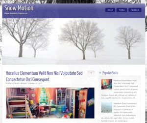 Snow Motion Blogger Template