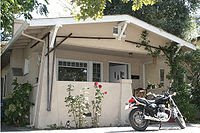 Ranch Bungalow in Palo Alto, California.A ranch bungalow is a bungalow organized so that bedrooms are on one side and 