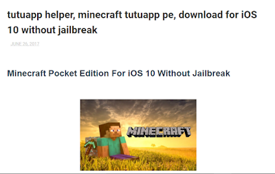 Tutuapp Minecraft PE iOS 10 Download And Install Without jailbreak