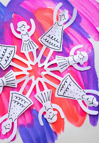 How to cut paper dancer snowflakes 