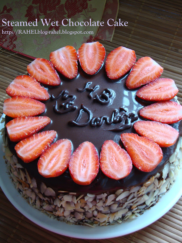 Rahel Blogspot: Steamed Wet Chocolate Cake Sempena 