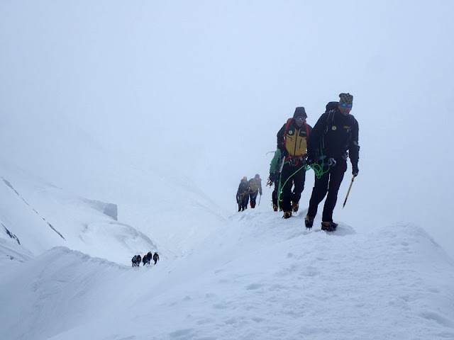 Nieblas en el Breithorn O.