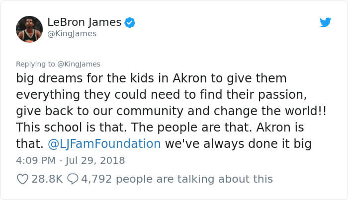 LeBron James Opened A Public School To Change The Lives Of Children In His Hometown. The Whole Project Might Cost Him Over $100 Million