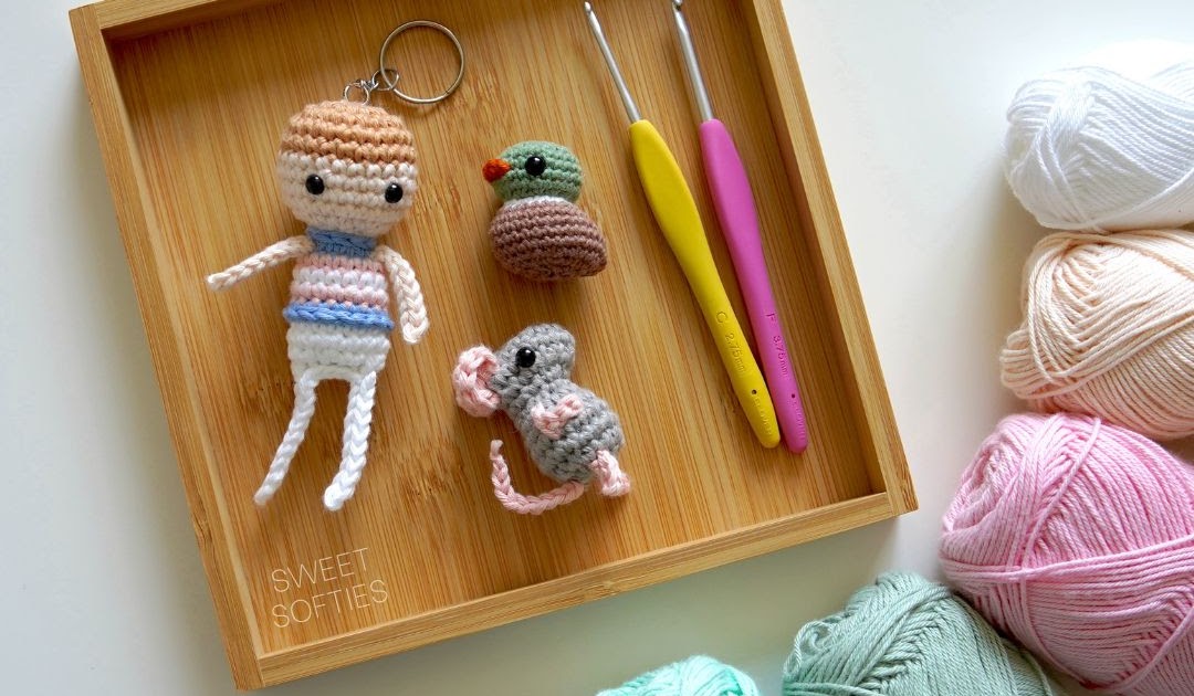 CROCHET PATTERN: Crochet Food Keychains, Amigurumi Kawaii Miniature