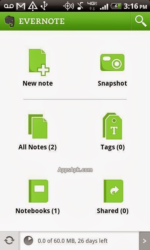 Evernote Best Android Apps