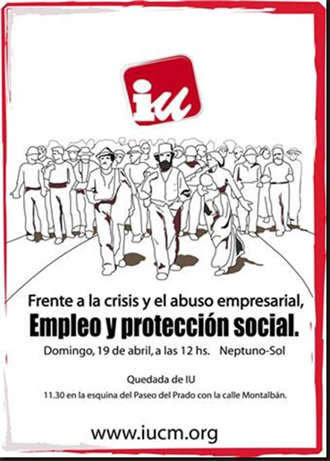 Cartel crisis económica