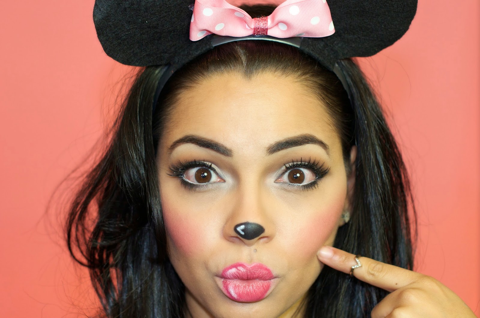 Halloween Makeup Minnie Mouse The Style Brunch