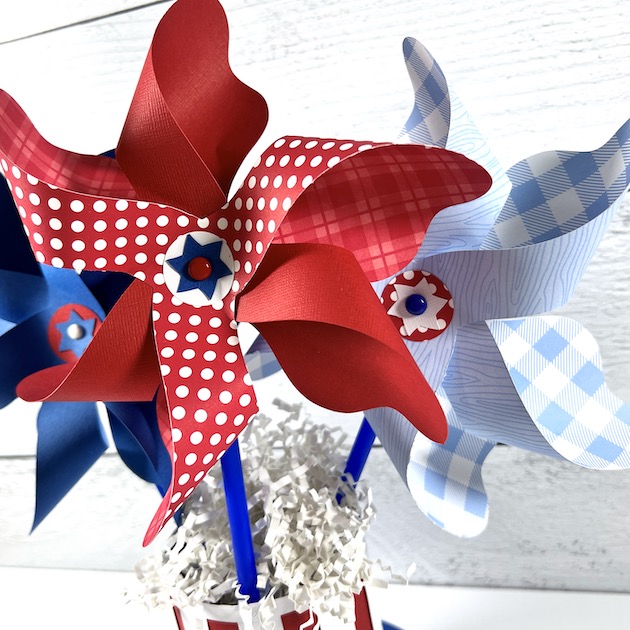 July 4th Pinwheel Home Decor