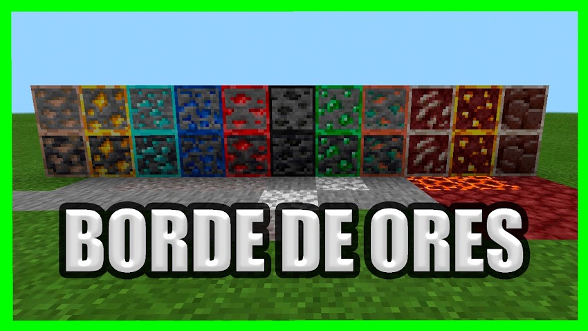 Ores Con Bordes Pack - Minecraft PE Bedrock 1.17 -  Outline Ores 1.17 (v1.0.02)