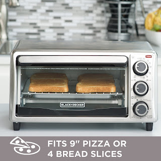 BLACK+DECKER TO1303SB 4-Slice Toaster Oven buy Amazon