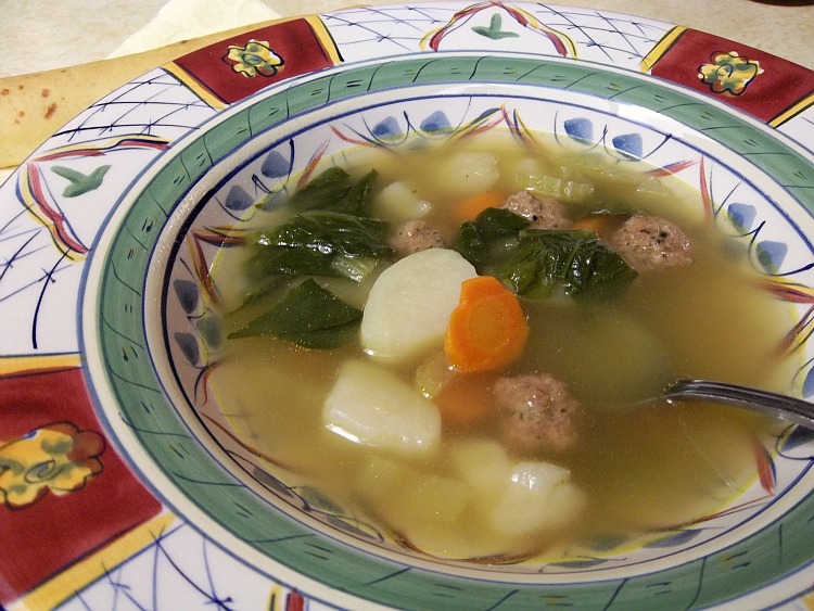 I discovered Italian Wedding Soup years ago when there was a sale on either