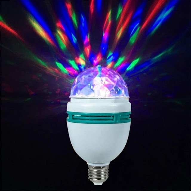 360 Degree Rotating LED Crystal Bulb Buy on Amazon and Aliexpress