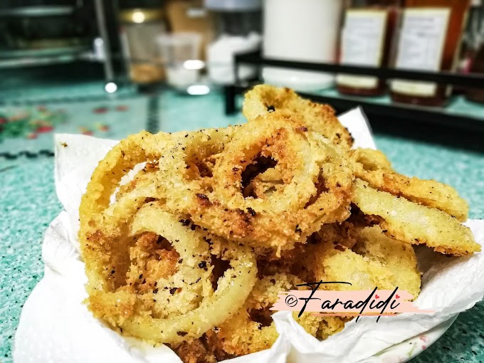 Resepi Onion Ring Rangup, Mudah Je Buat Dia!