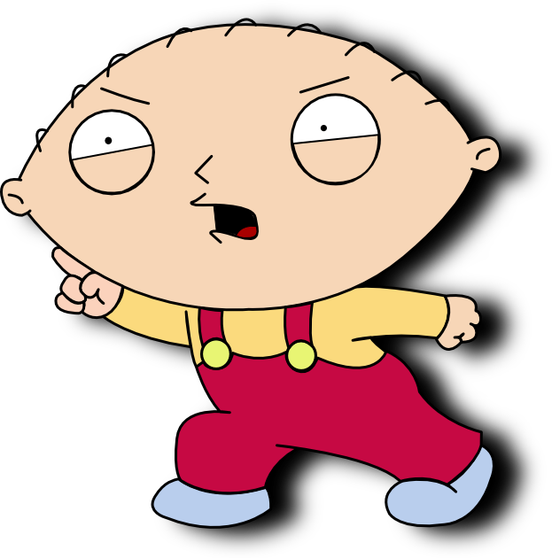 Download ZapBook: Stewie Griffin vector drawing