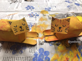 toilet paper roll cats paper roll crafts for kids