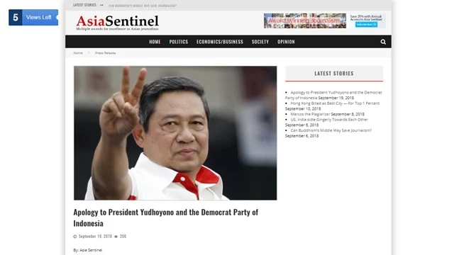 asia sentinel minta maaf