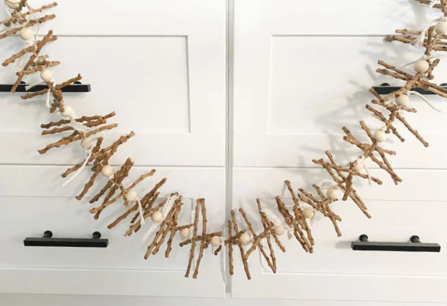 hanging stick garland