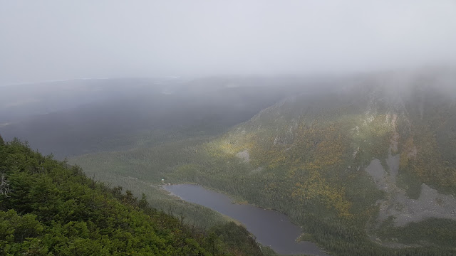 Vue sur le Lac aux americains à partir sommet du Joseph-Fortin