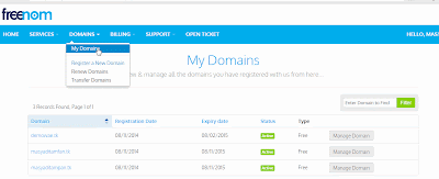 Cara Custom Manage DNS dot.tk ke Blogspot