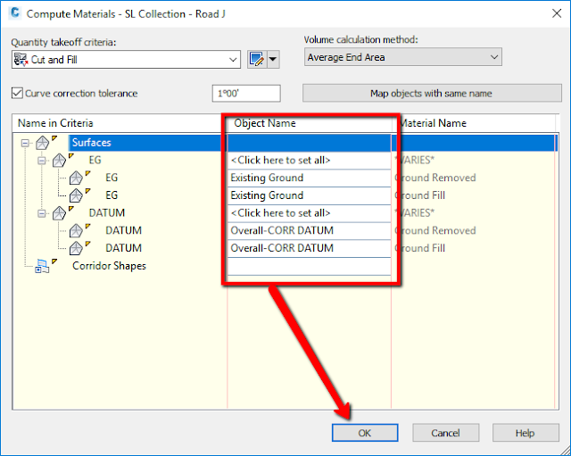 Compute Materials in Autodesk AutoCAD Civil 3D 2020