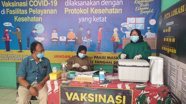 Purnawirawan dan Warakawuri Senang Dapat Vaksin di Kodim Depok