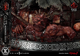 Berserk - Guts in Bersrk Armor Rage Edition y Unleash Edition Statues de Prime 1 Studio