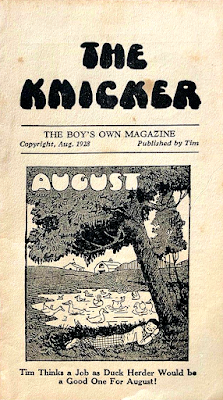 The Knicker, The Boy's Own Magazine, August 1928