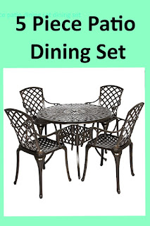 5 piece patio dining set