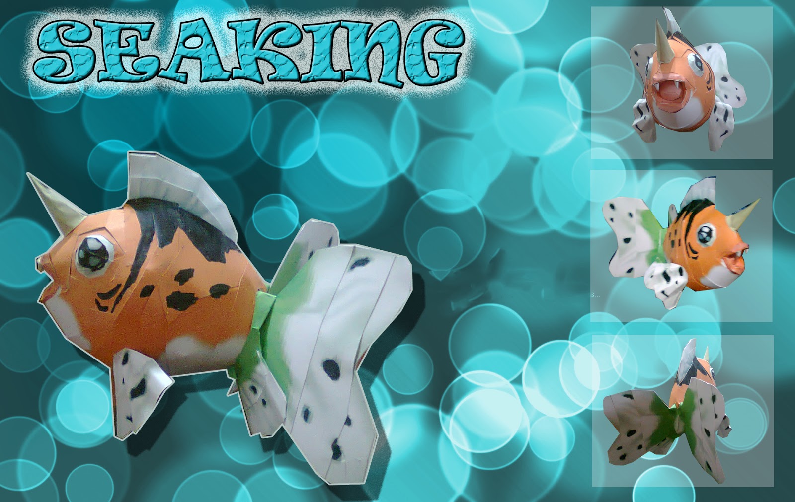 Pokemon Seaking Papercraft