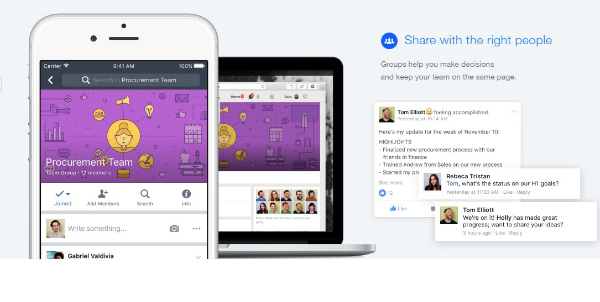 فيسبوك تطلق شبكتها الاجتماعية الجديدة "Workplace by Facebook" فيسبوك تطلق شبكتها الاجتماعية الجديدة "Workplace by Facebook"