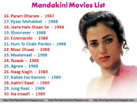 Mandakini Movies List From Param Dharam, Pyaar Mohabbat, Jeete Hain Shaan Se, Shoorveer, Commando, Hum To Chale Pardes, Maar Dhaad, Maalamaal, Tezaab, Agnee, Naag Nagin, Kahan Hai Kanoon, Aakhri Baazi, Jung Baaz, Na-Insaafi [Pic Download]