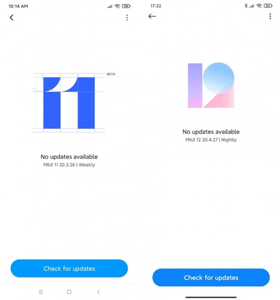 MIUI 11 vs MIUI 12 Updater