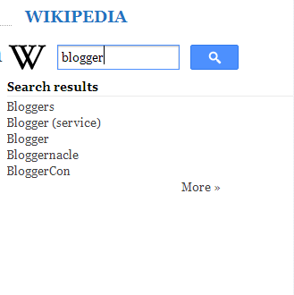 Stylish Wikipedia Search Box Result 