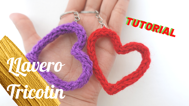 tutorial llavero corazon crochet tricotin