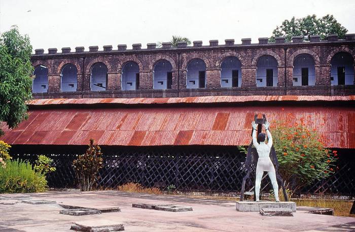 The Cellular Jail, also known as Ka-la- Pa-ani (Black Water), was a colonial prison situated in the Andaman and Nicobar Islands, India. The prison was used by the British especially to exile political prisoners to the remote archipelago. Many notable dissidents such as Batukeshwar Dutt and Veer Savarkar, among others, were imprisoned here during the struggle for India's independence. Today, the complex serves as a national memorial monument.