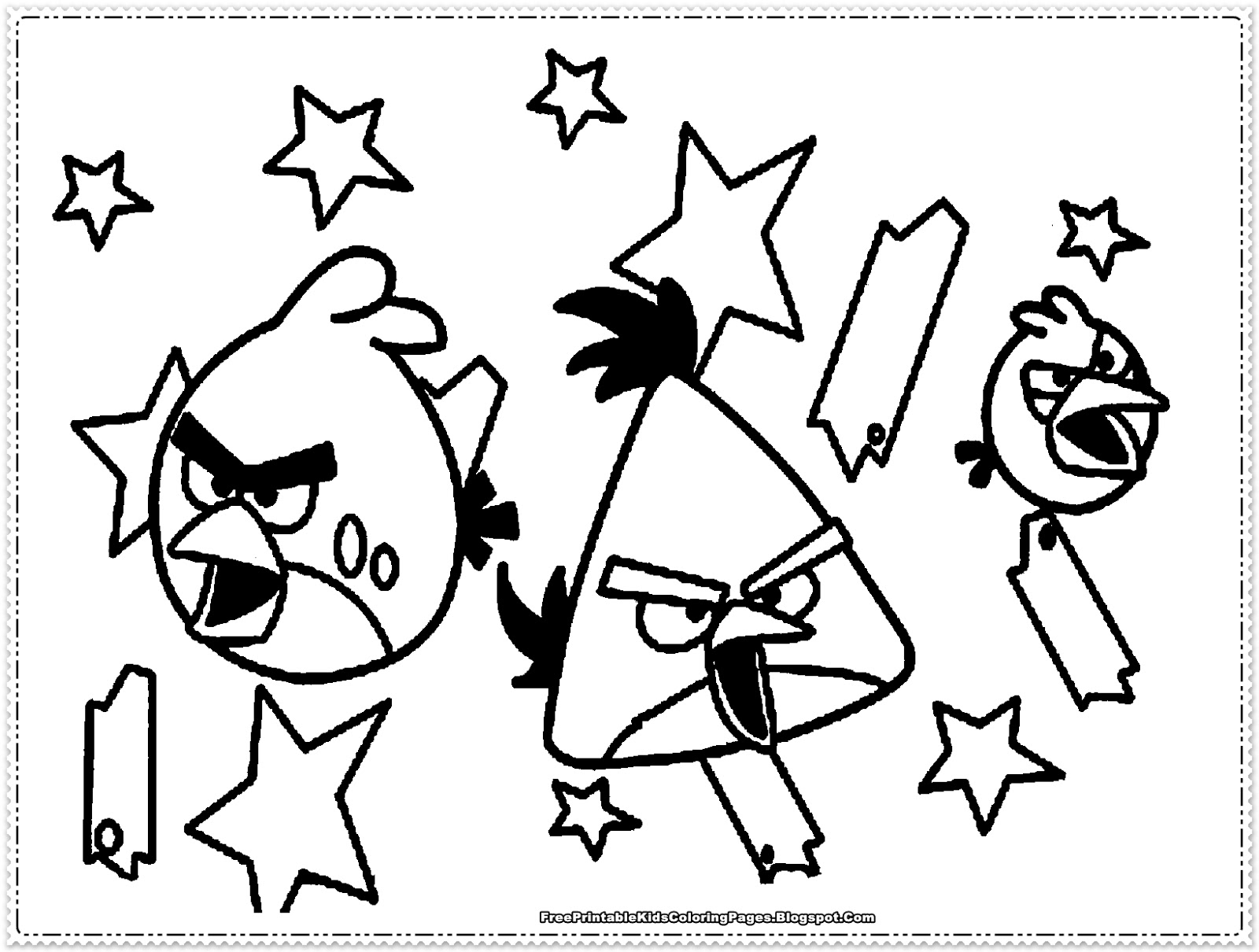 angry birds coloring pages games