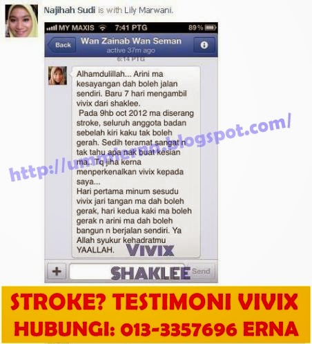 Vivix Shaklee bantu pesakit stroke