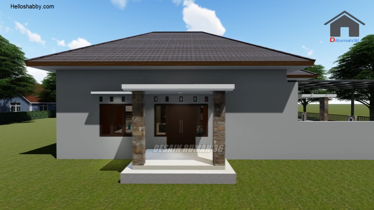 Desain Rumah Terbaru Ukuran 105 X 18 M