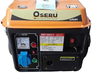 OSERU GENERATOR SET PORTABLE EM-1300CV 850 WATT GENSET