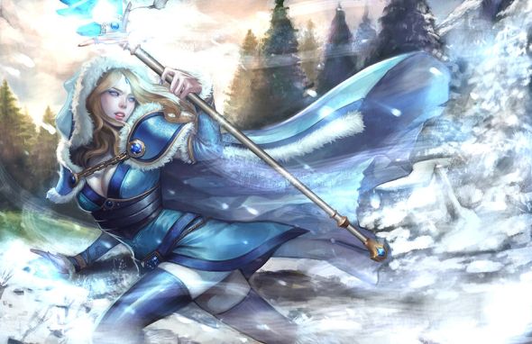 Noa Ikeda deviantart illustrations women female characters fantasy Crystal Maiden