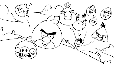 Desenhos dos Angry Birds para Colorir e Imprimir - Desenhos para Pintar